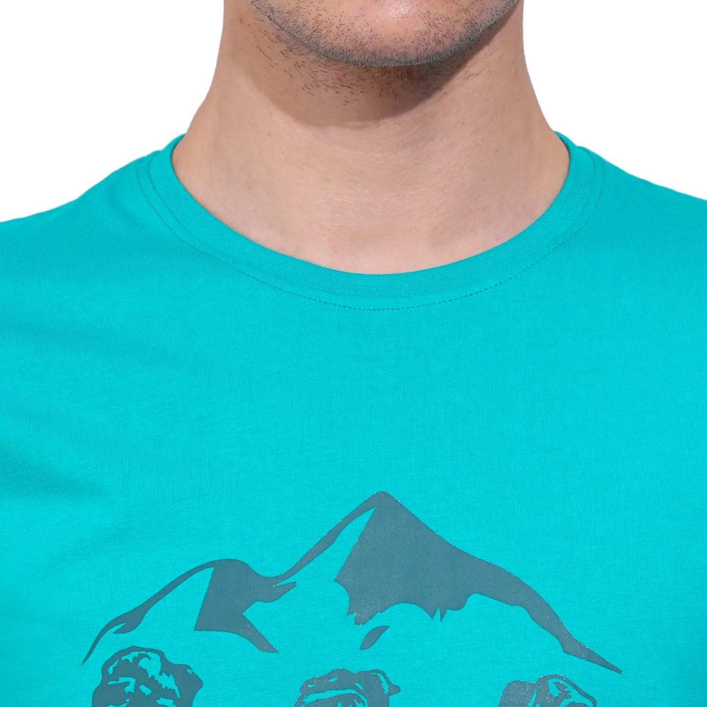 Blue Regular Fit Men's Short Sleeves T-Shirt by Being Human Clothing - Image 5
