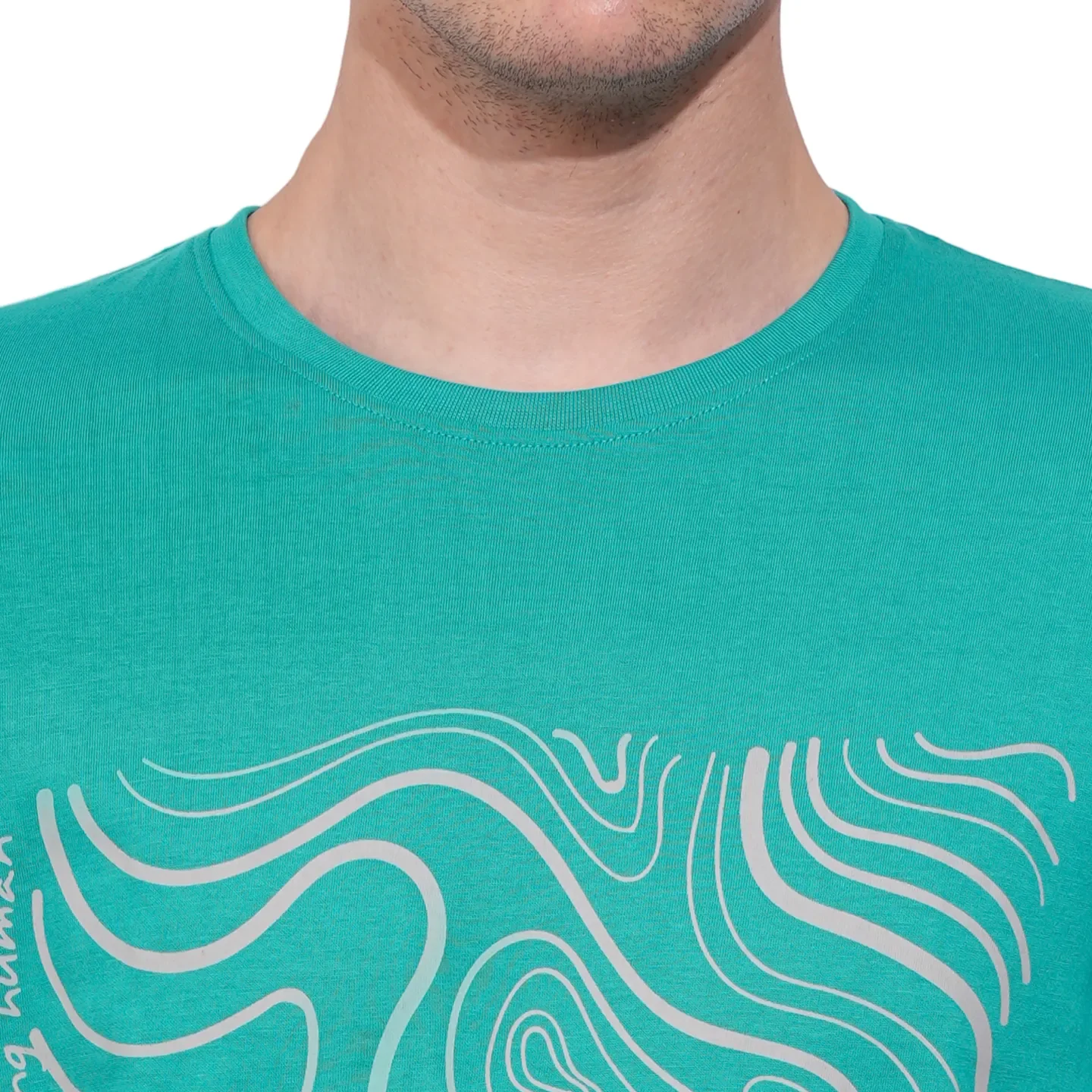 Blue Regular Fit Men's Short Sleeves T-Shirt by Being Human Clothing - Image 5