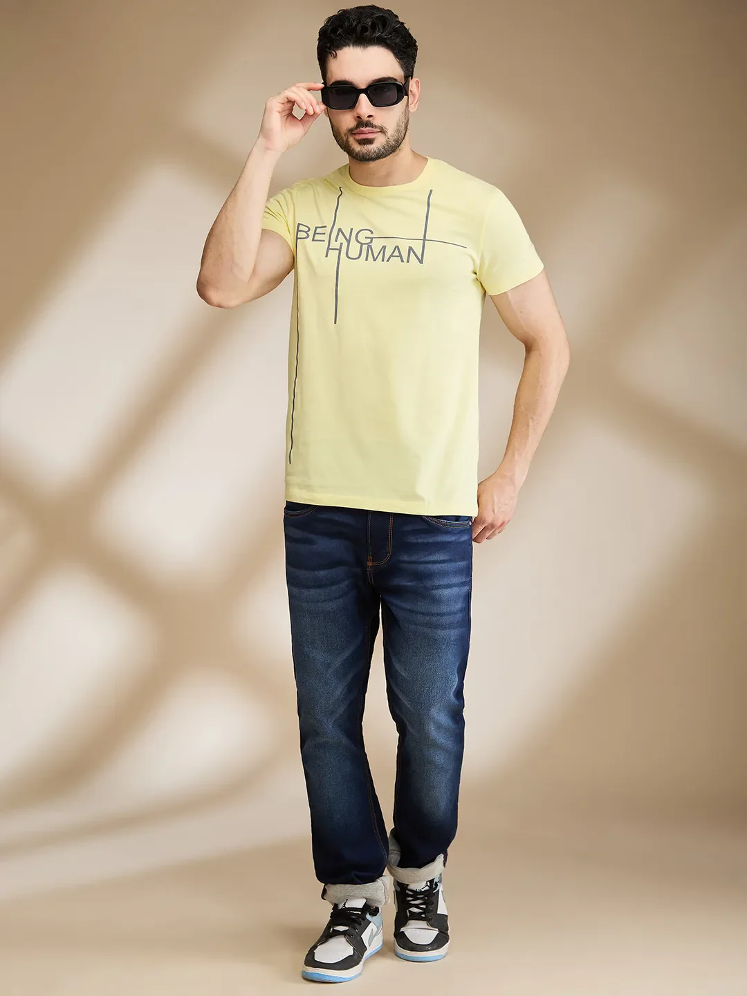Purple Regular Fit Men's Short Sleeves T-Shirt by Being Human Clothing - Image 6