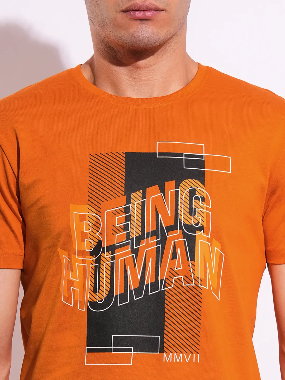 Slim Fit Men's Short Sleeves T-Shirt by Being Human Clothing - Image 5
