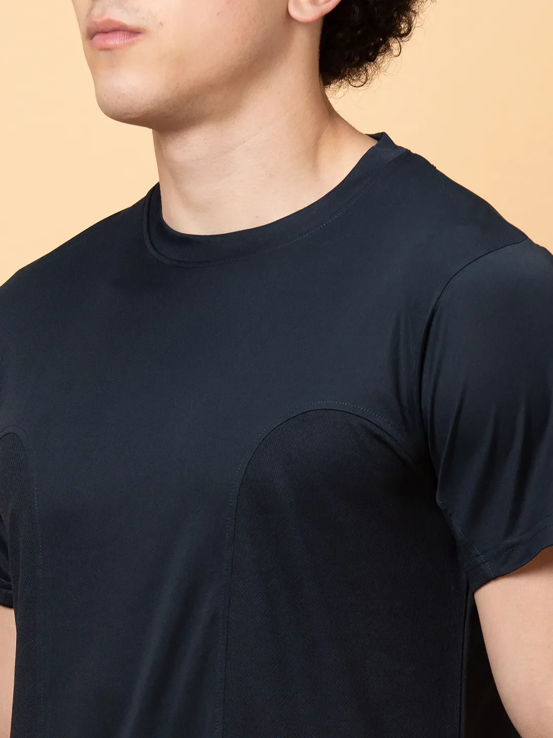 Navy Easy Fit Round Neck Men's T-Shirt by Being Human Clothing - Image 5