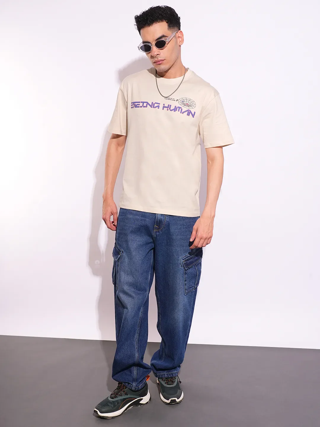 Easy Fit Men's Short Sleeves T-Shirt by Being Human Clothing - Image 4