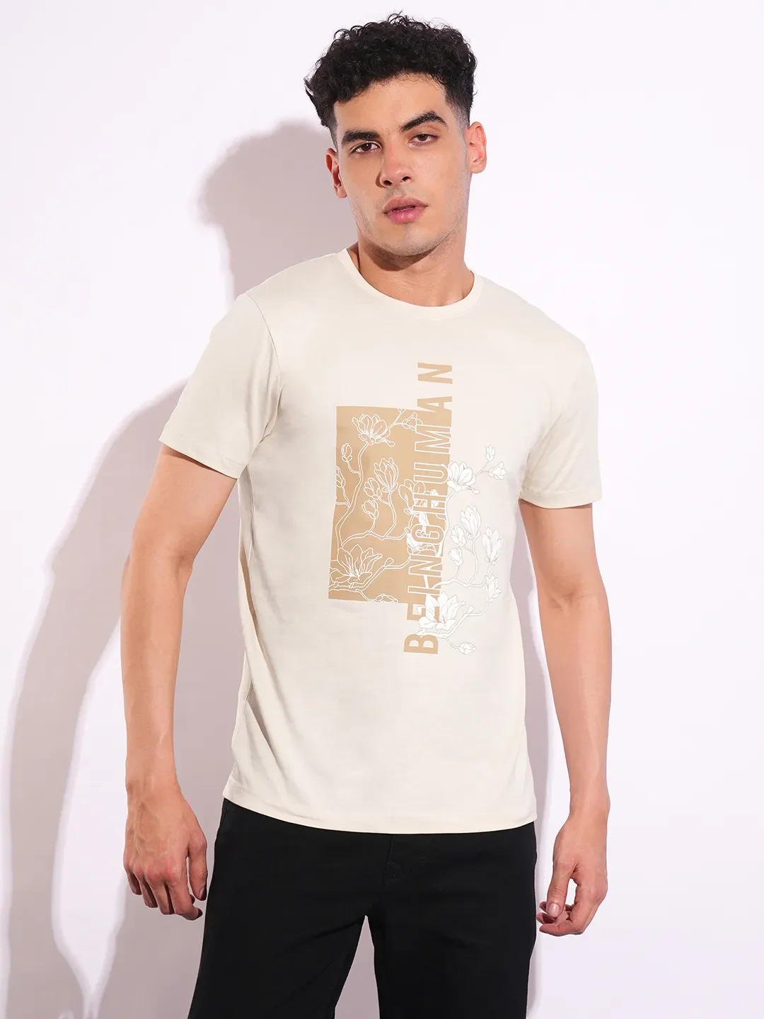 Slim Fit Men's Short Sleeves T-Shirt by Being Human Clothing