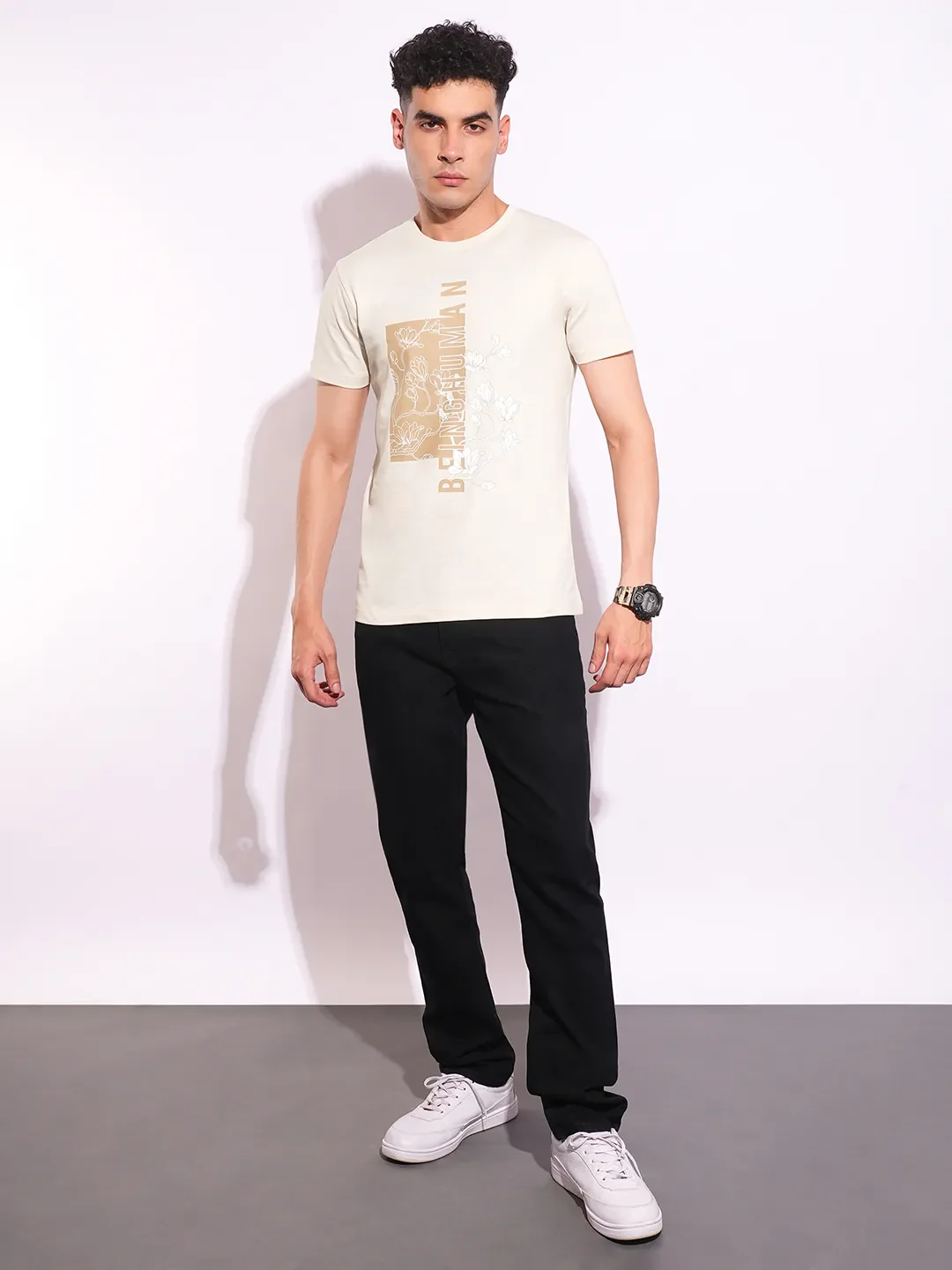 Slim Fit Men's Short Sleeves T-Shirt by Being Human Clothing - Image 4