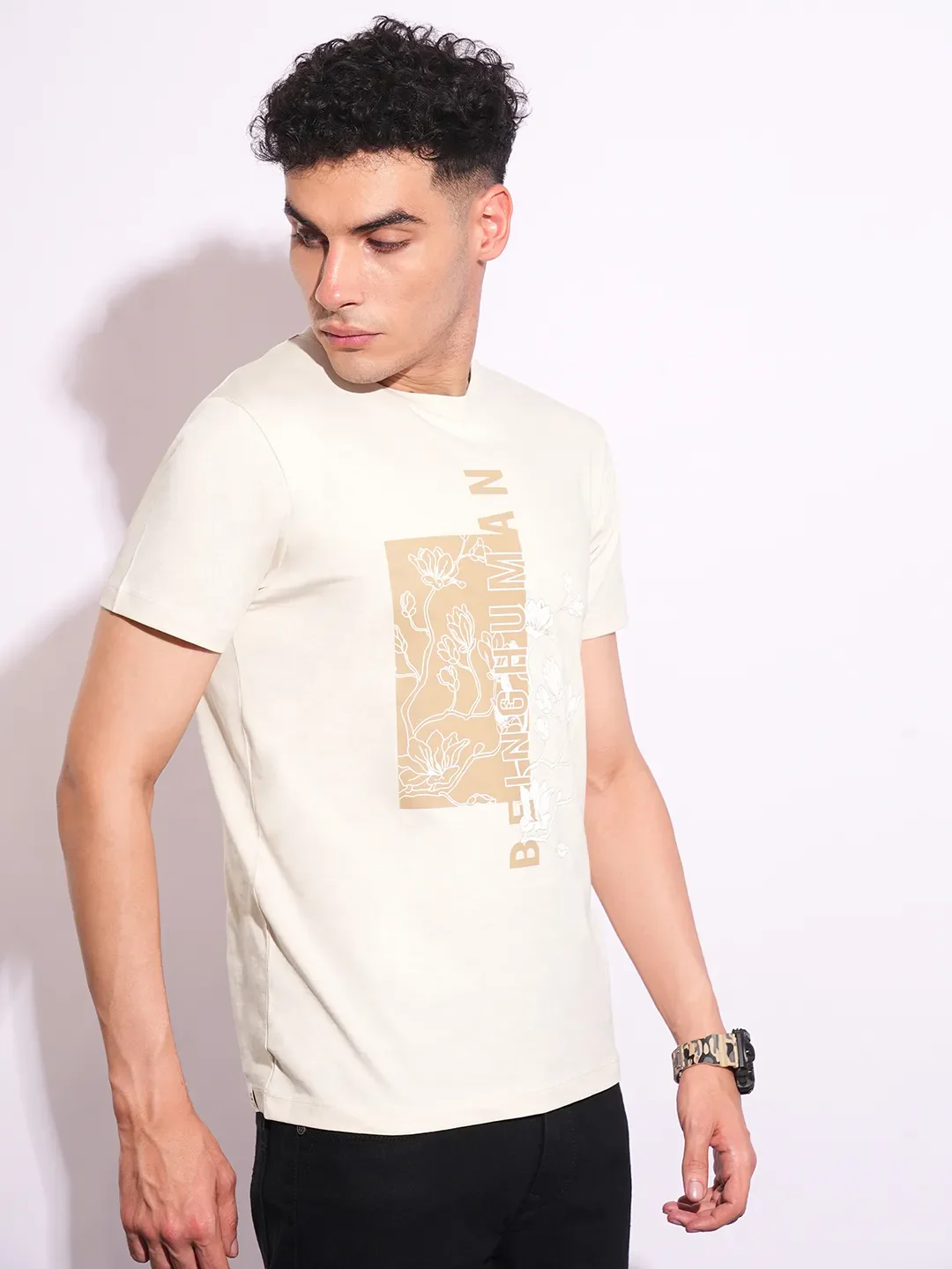 Slim Fit Men's Short Sleeves T-Shirt by Being Human Clothing - Image 6