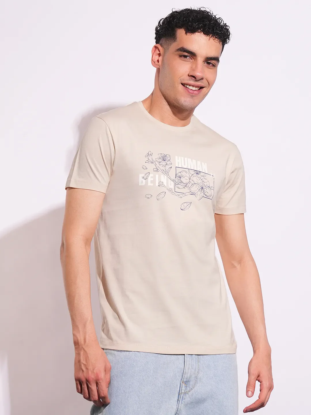 Slim Fit Men's Short Sleeves T-Shirt by Being Human Clothing