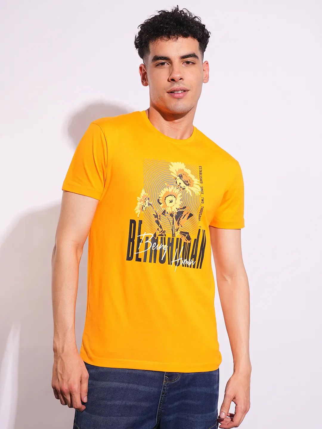 Slim Fit Men's Short Sleeves T-Shirt by Being Human Clothing