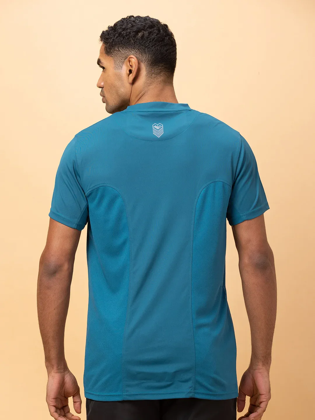 Pacific Blue Easy Fit Round Neck Men's T-Shirt by Being Human Clothing - Image 3