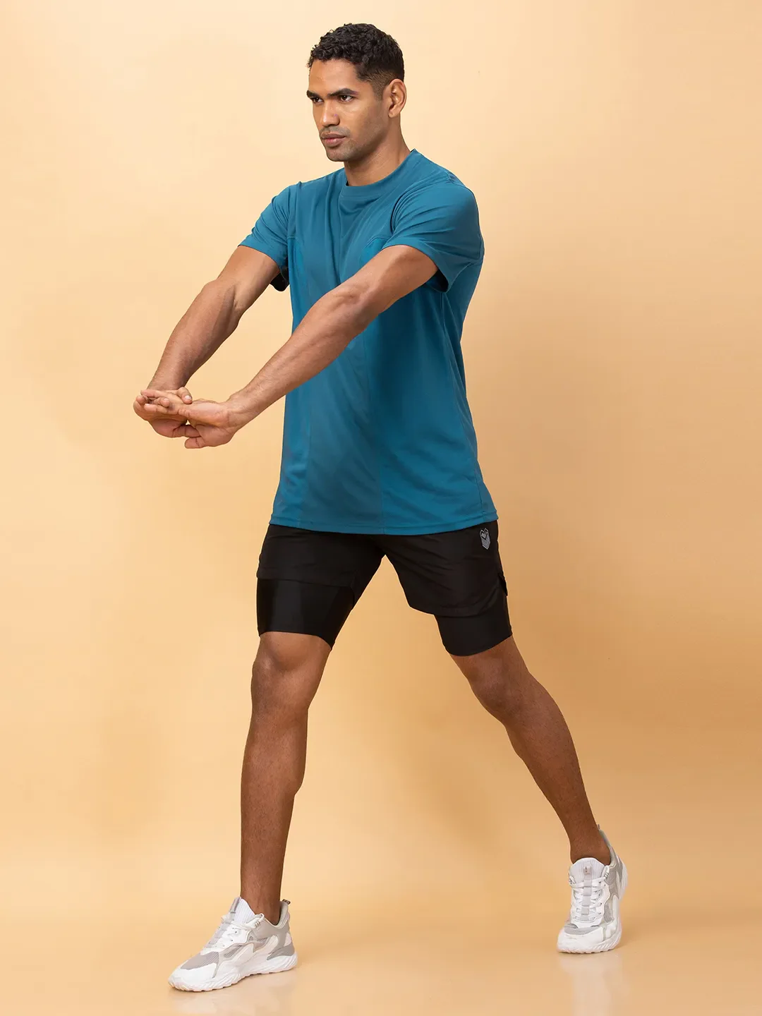 Pacific Blue Easy Fit Round Neck Men's T-Shirt by Being Human Clothing - Image 6