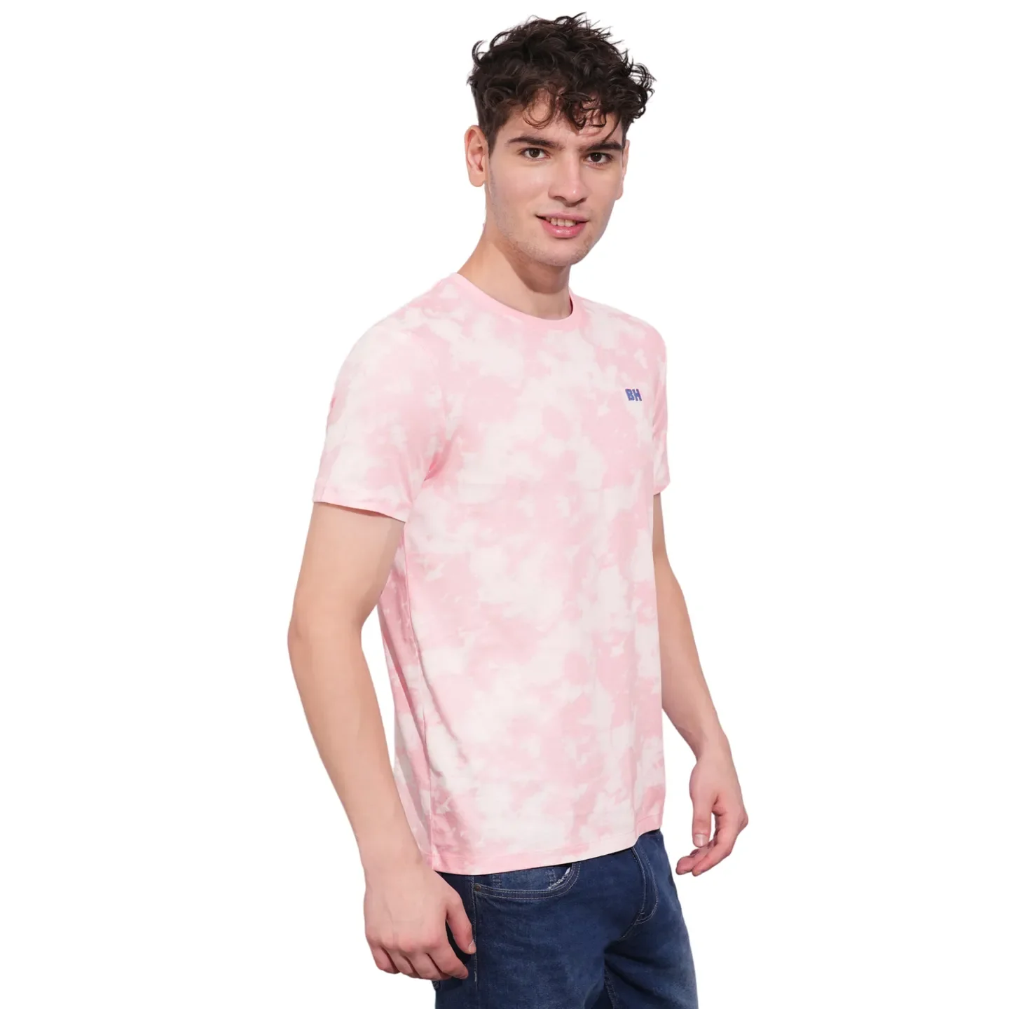 Pink Regular Fit Men's T-Shirt by Being Human Clothing - Image 2