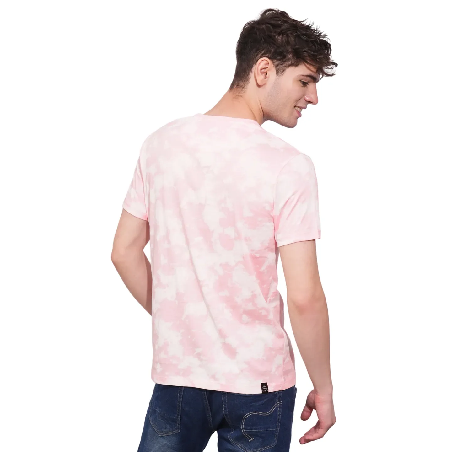 Pink Regular Fit Men's T-Shirt by Being Human Clothing - Image 3