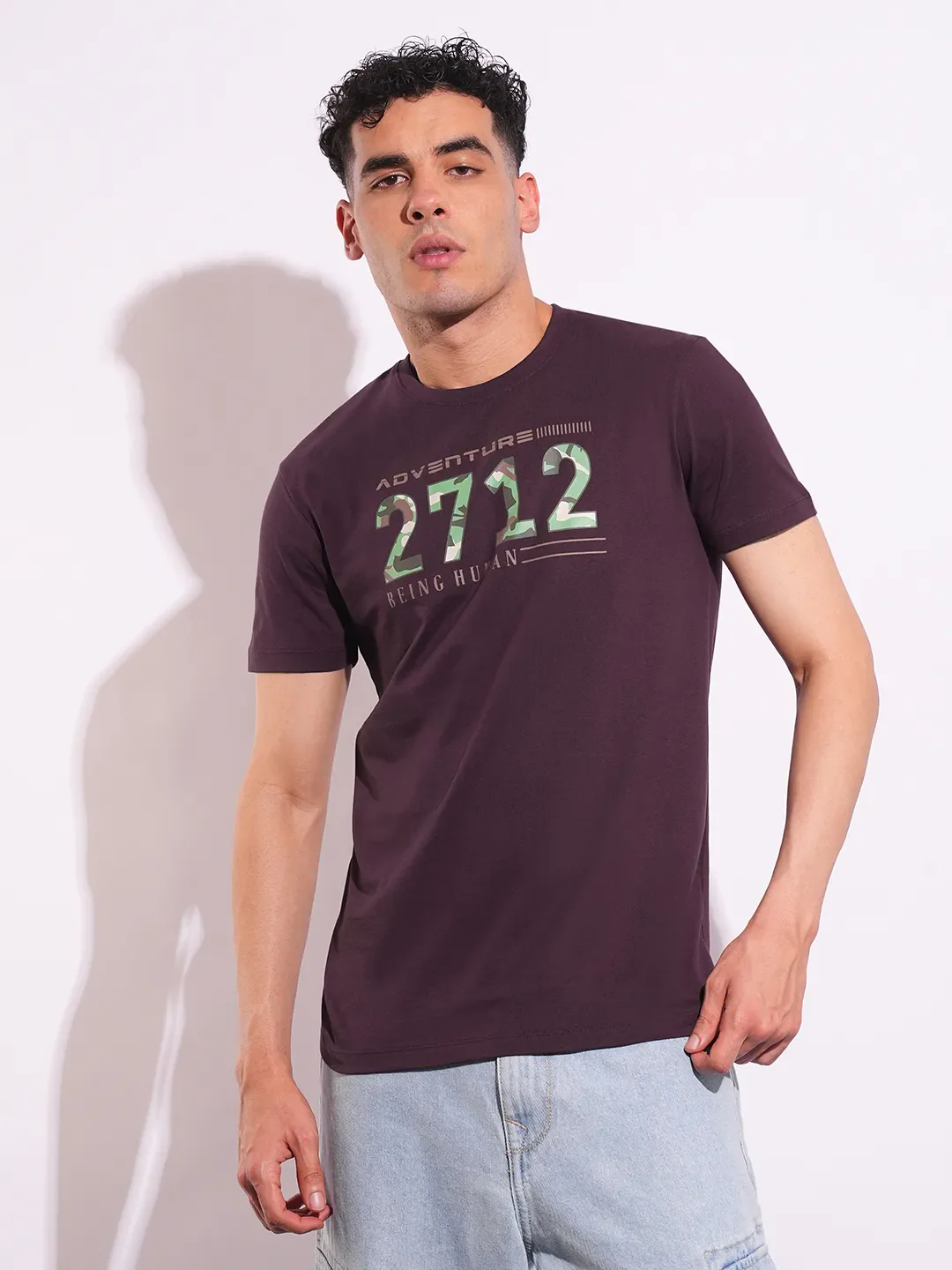 Slim Fit Men's Short Sleeves T-Shirt by Being Human Clothing