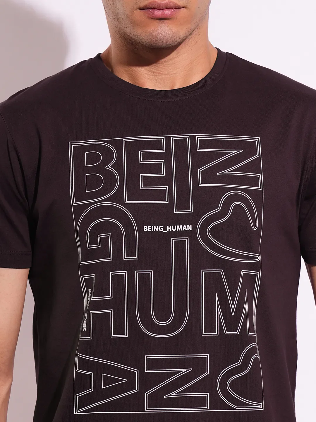 Slim Fit Men's Short Sleeves T-Shirt by Being Human Clothing - Image 5