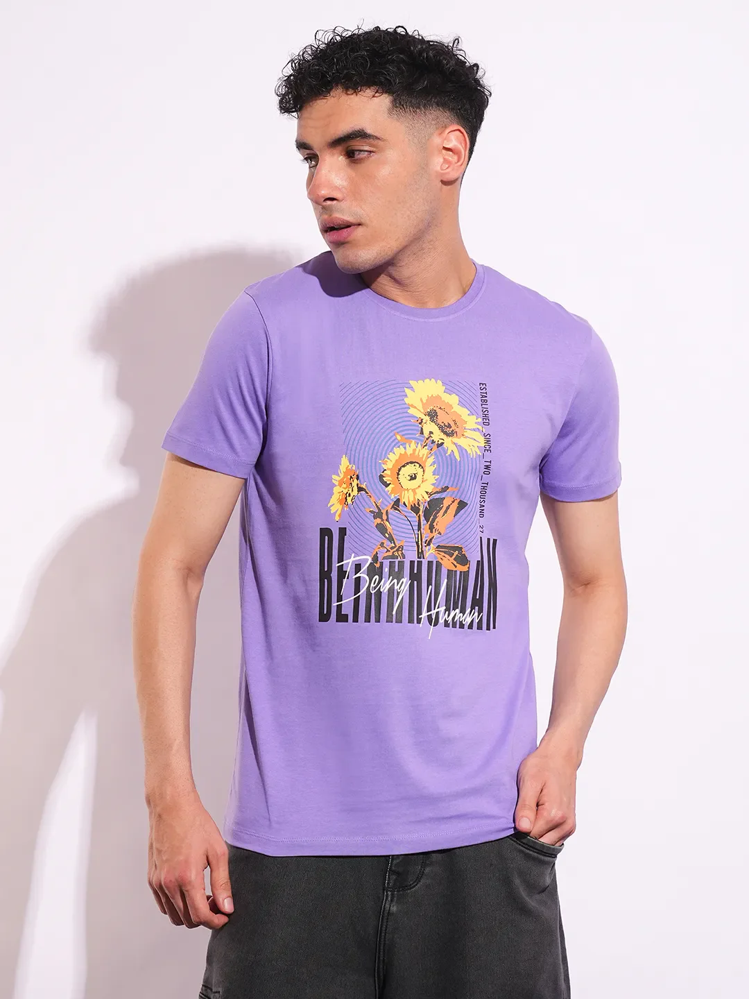 Slim Fit Men's Short Sleeves T-Shirt by Being Human Clothing