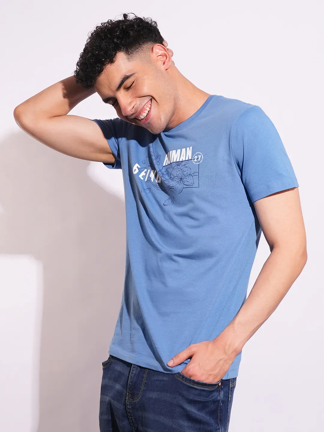 Slim Fit Men's Short Sleeves T-Shirt by Being Human Clothing - Image 2