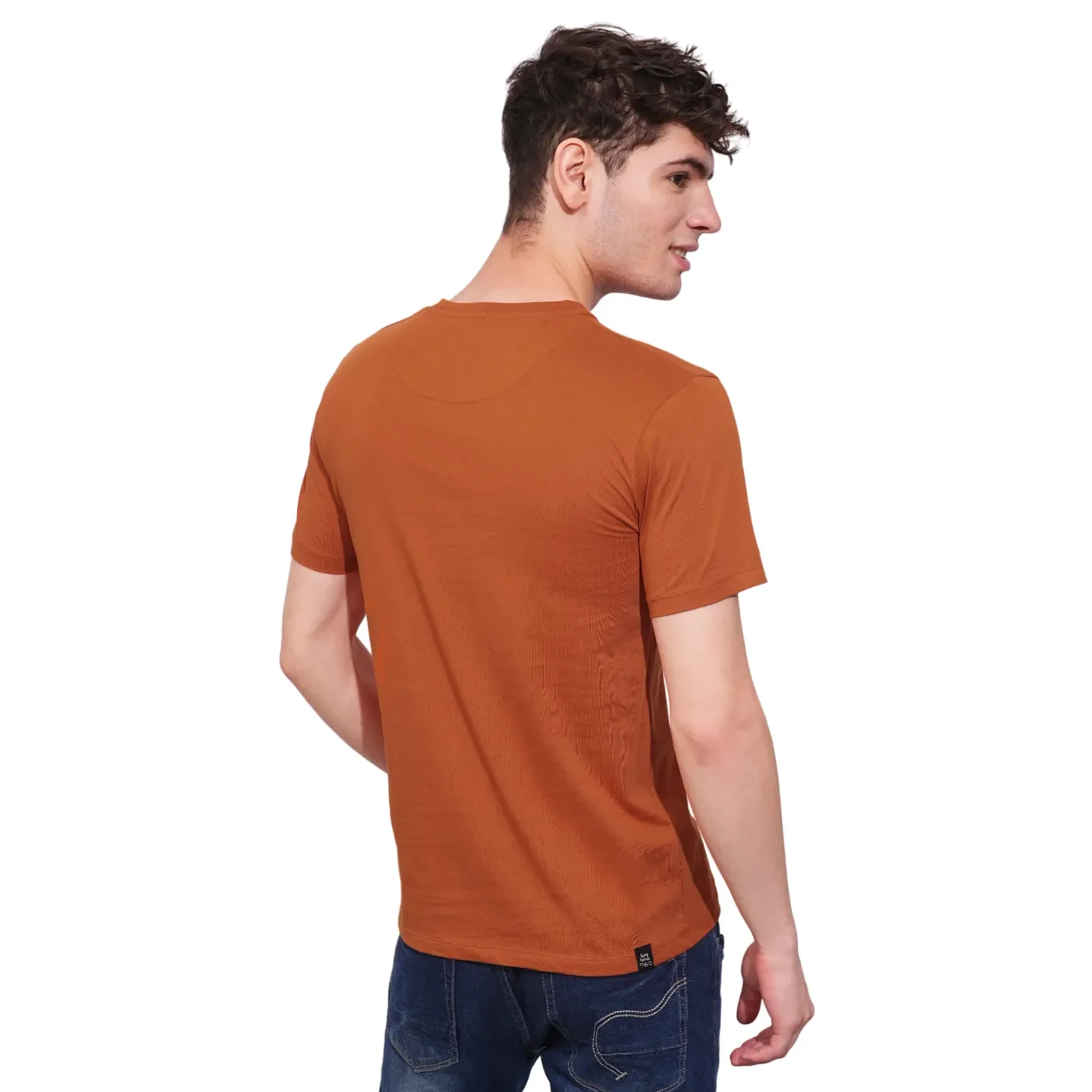 Rust Regular Fit Round Neck Men's T-Shirt by Being Human Clothing - Image 3