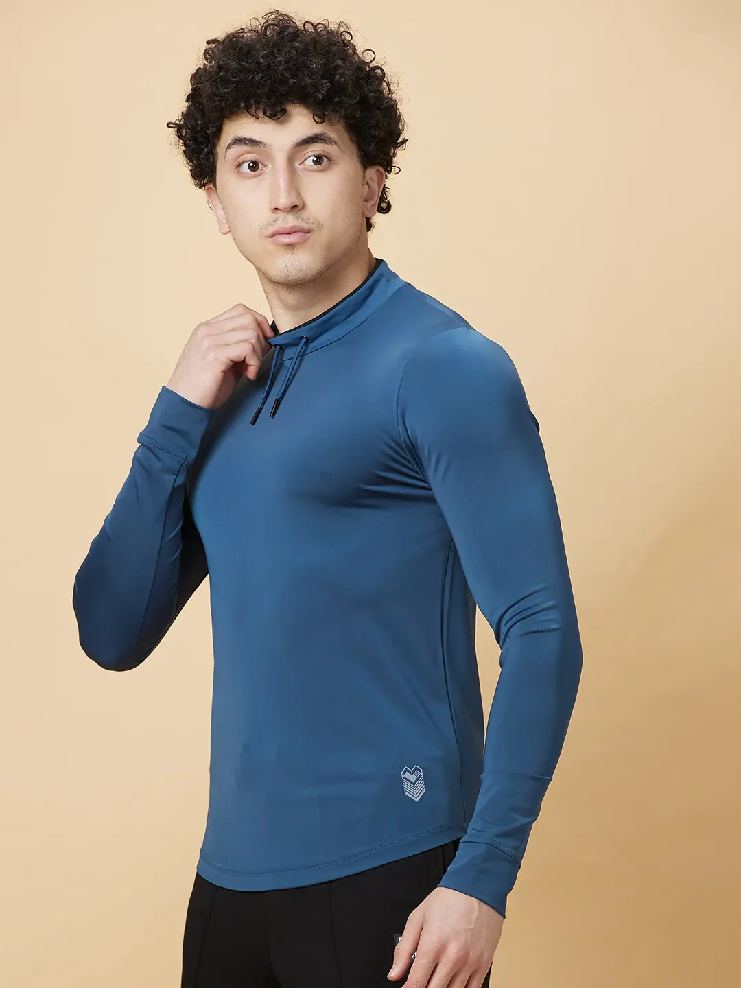 Sea Port Regular Fit High Neck Men's T-Shirt by Being Human Clothing - Image 4