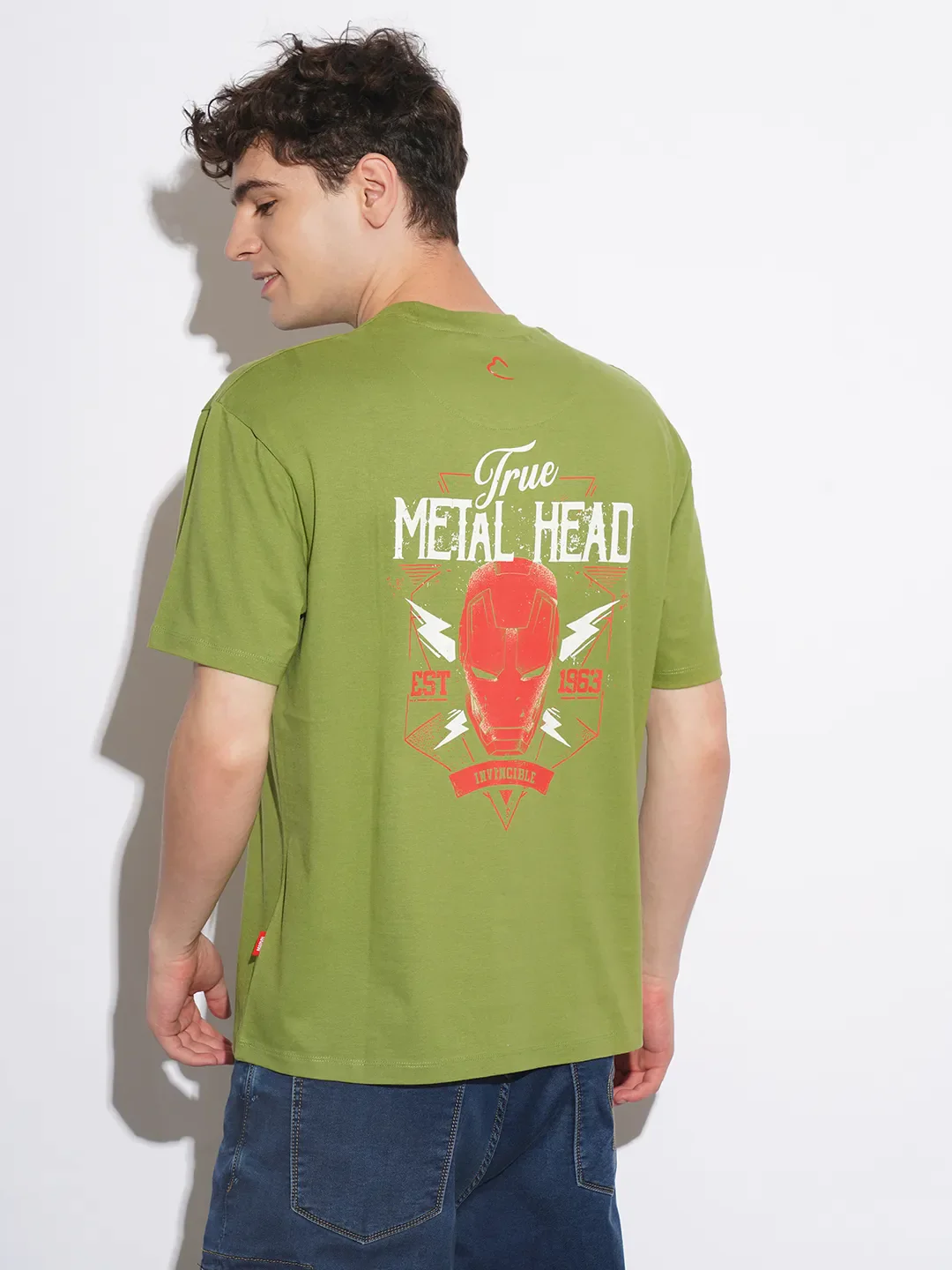Avengers Turtle Green Easy Fit Round Neck Men's T-Shirt by Being Human Clothing - Image 3