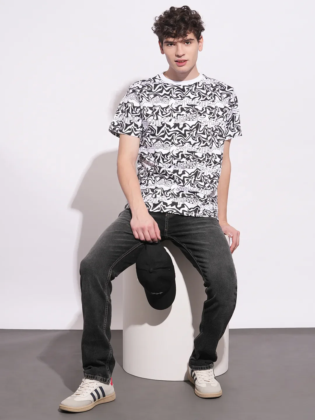 White Easy Fit Round Neck Men's T-Shirt by Being Human Clothing - Image 4