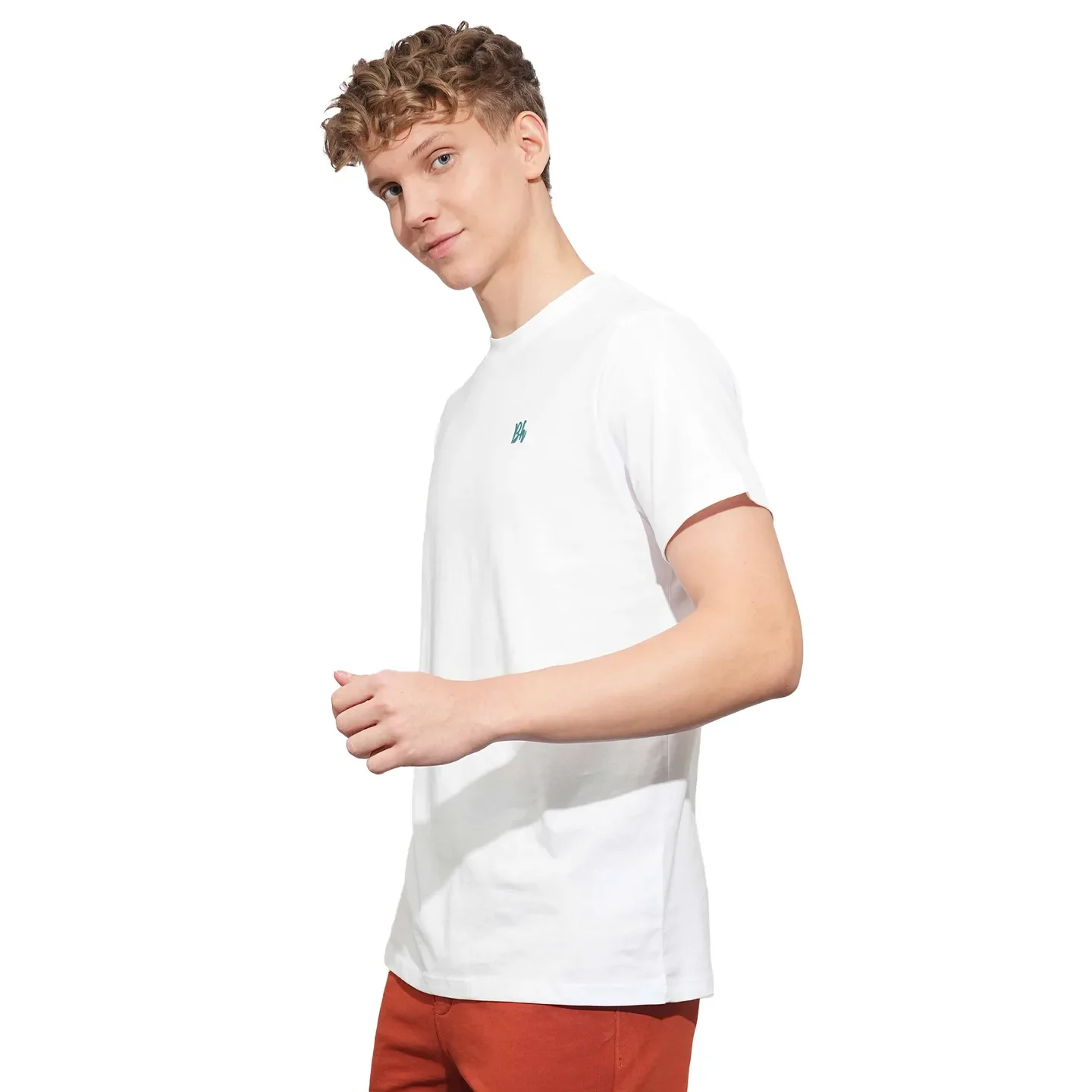 White Regular Fit Men's Short Sleeves T-Shirt by Being Human Clothing - Image 2