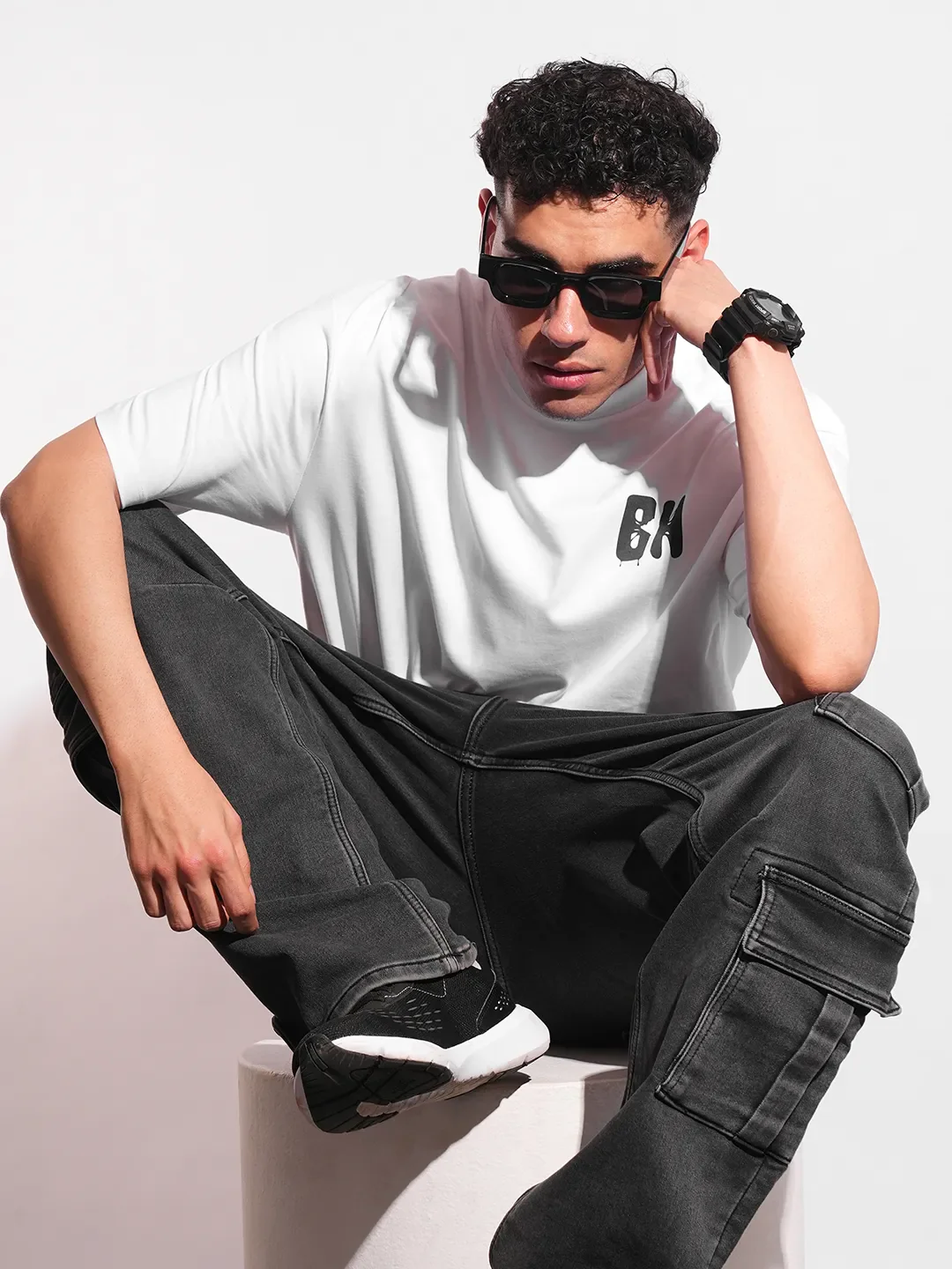 White Easy Fit Men's Short Sleeves T-Shirt by Being Human Clothing - Image 6