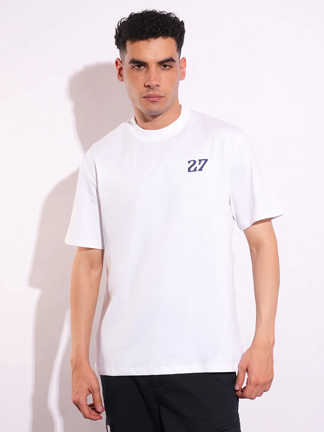 White Easy Fit Men's Short Sleeves T-Shirt by Being Human Clothing