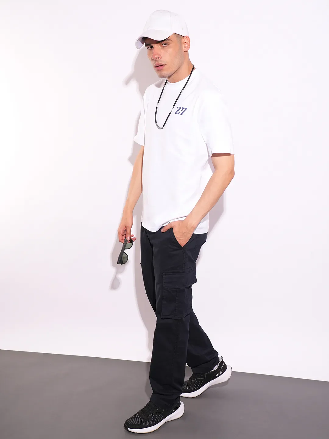 White Easy Fit Men's Short Sleeves T-Shirt by Being Human Clothing - Image 4