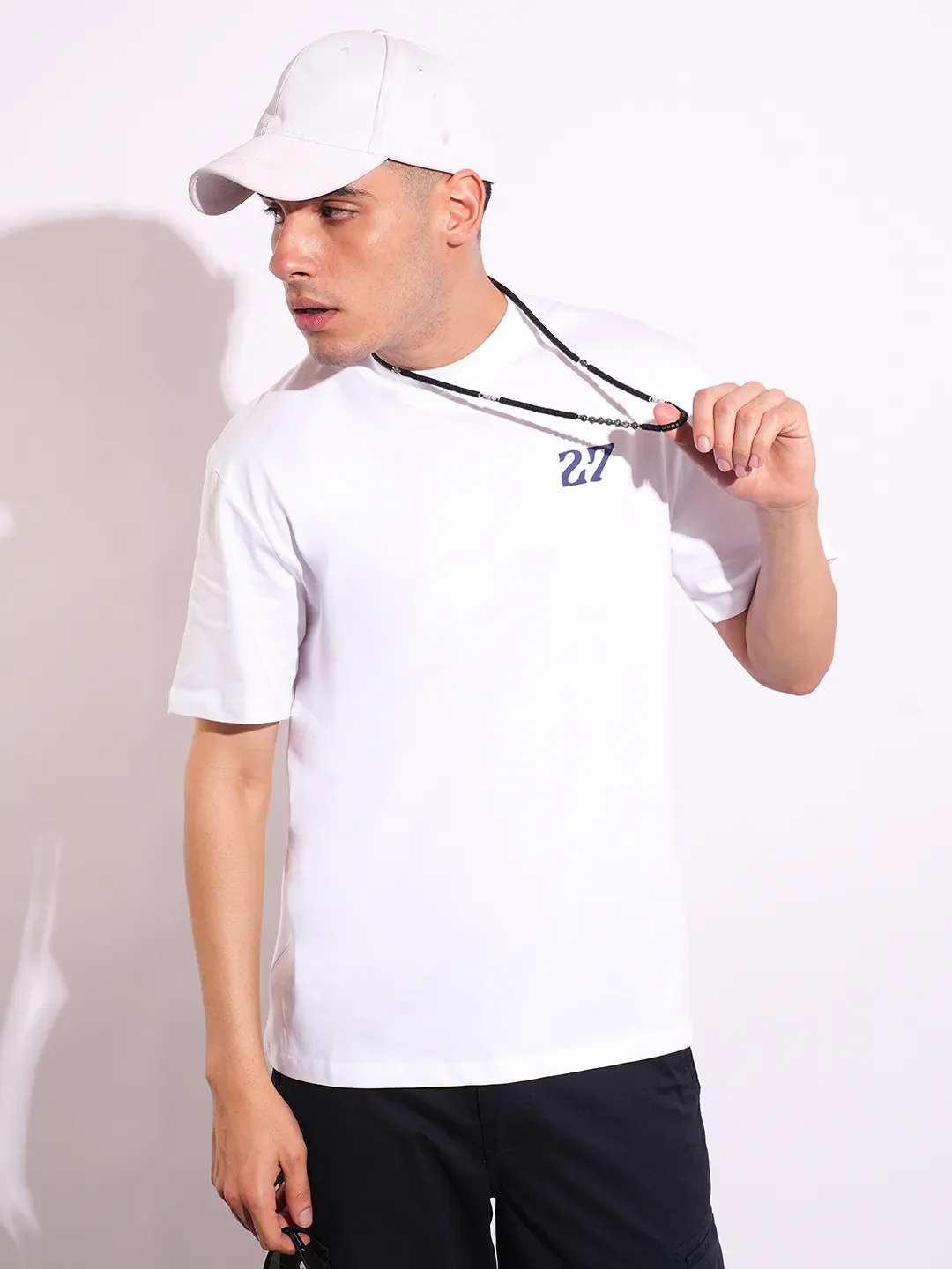 White Easy Fit Men's Short Sleeves T-Shirt by Being Human Clothing - Image 6