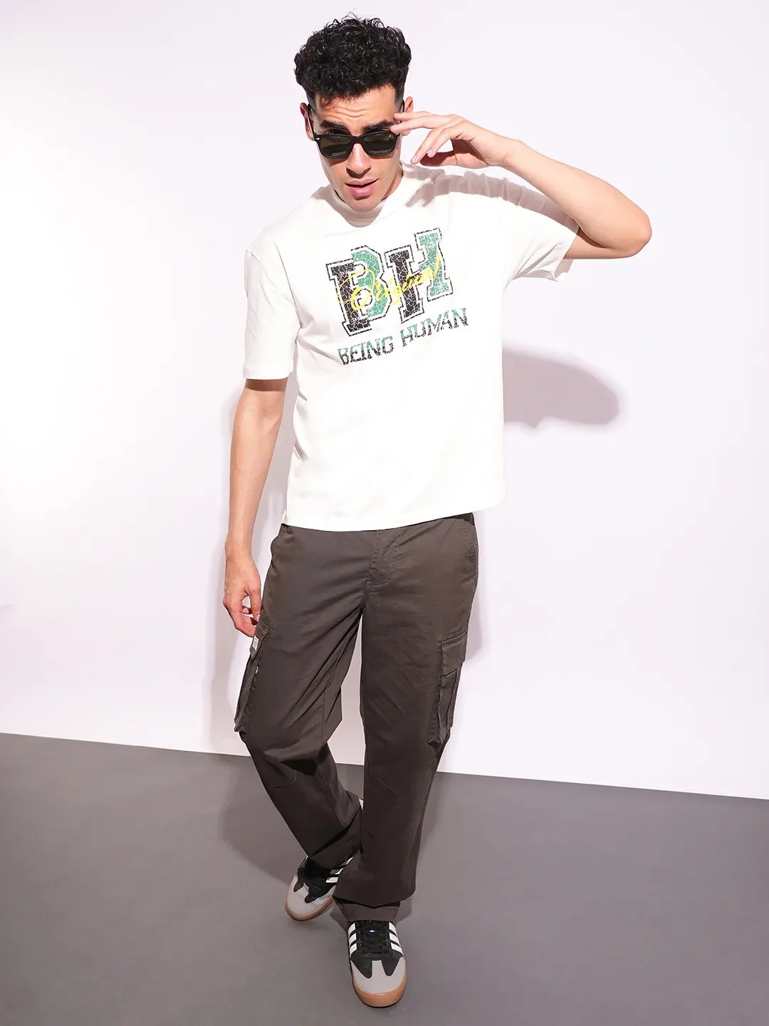 White Easy Fit Men's Short Sleeves T-Shirt by Being Human Clothing - Image 4