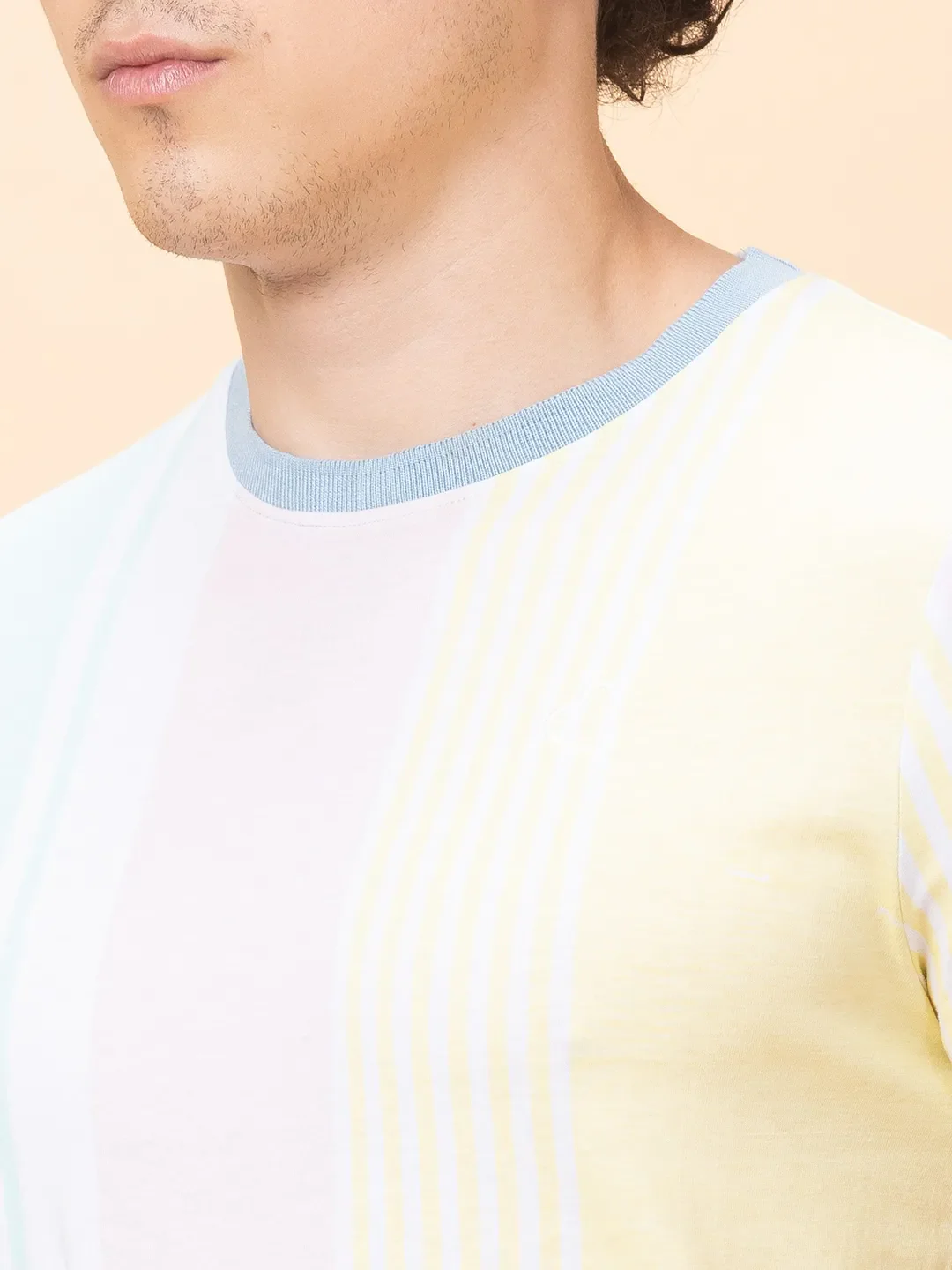 White Regular Fit Round Neck Men's T-Shirt by Being Human Clothing - Image 5