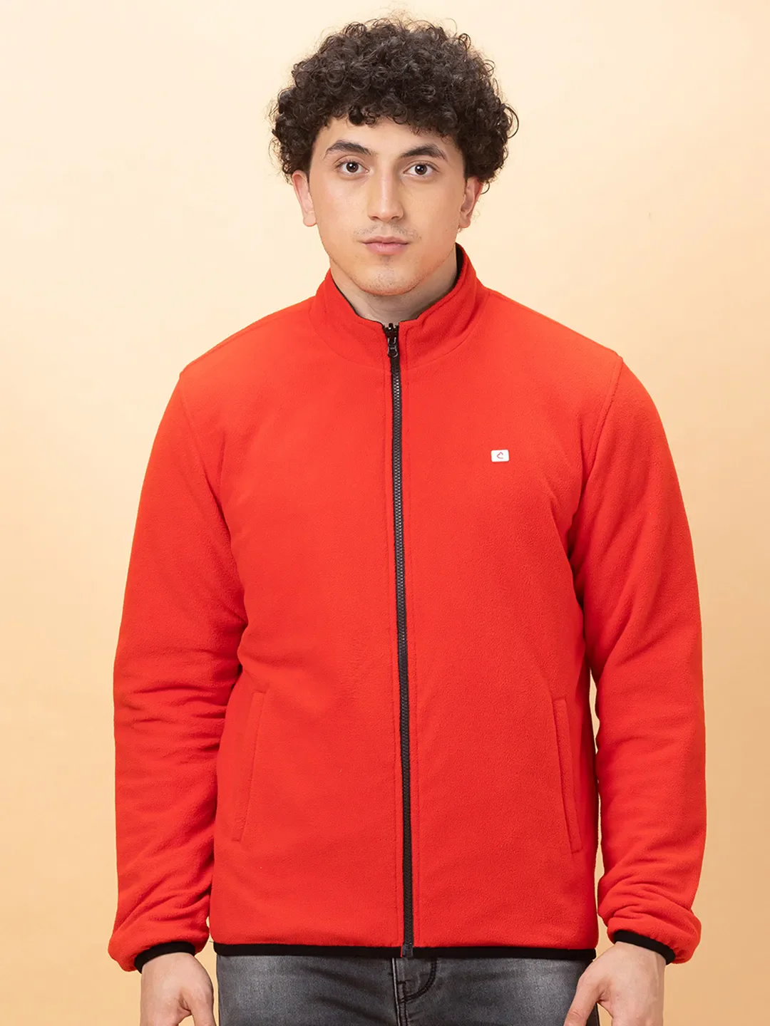 Black & Red Regular Fit Men's Reversible Jacket by Being Human Clothing - Image 7