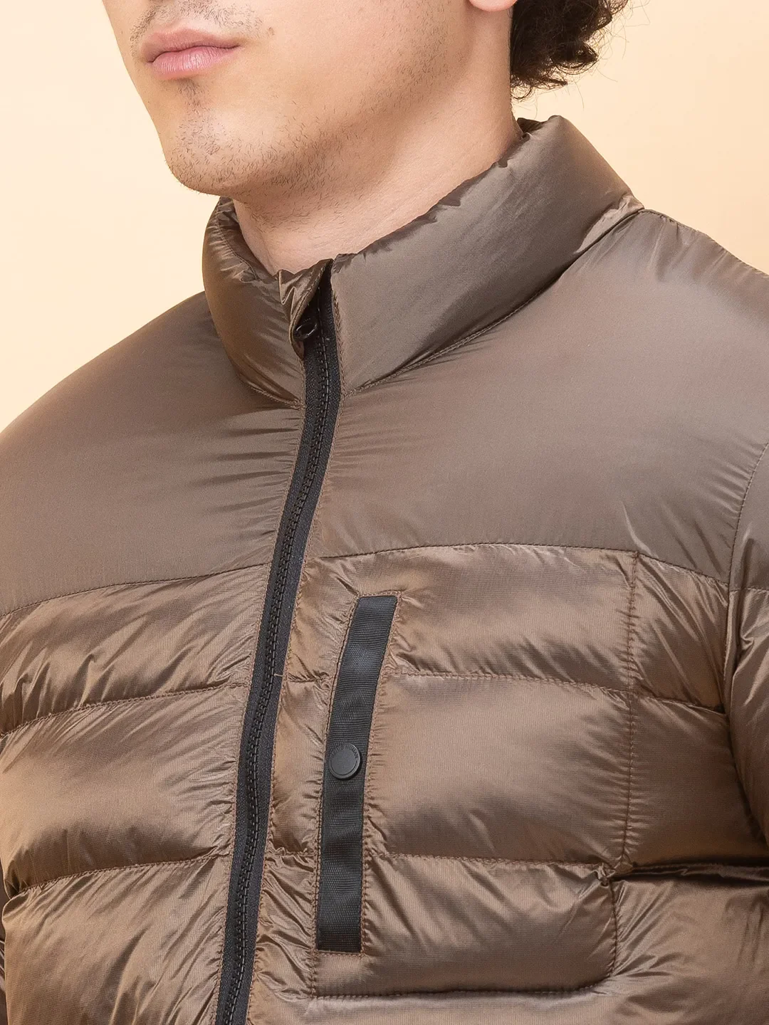 orange Regular Fit Long Sleeves Men's Jacket by Being Human Clothing - Image 5