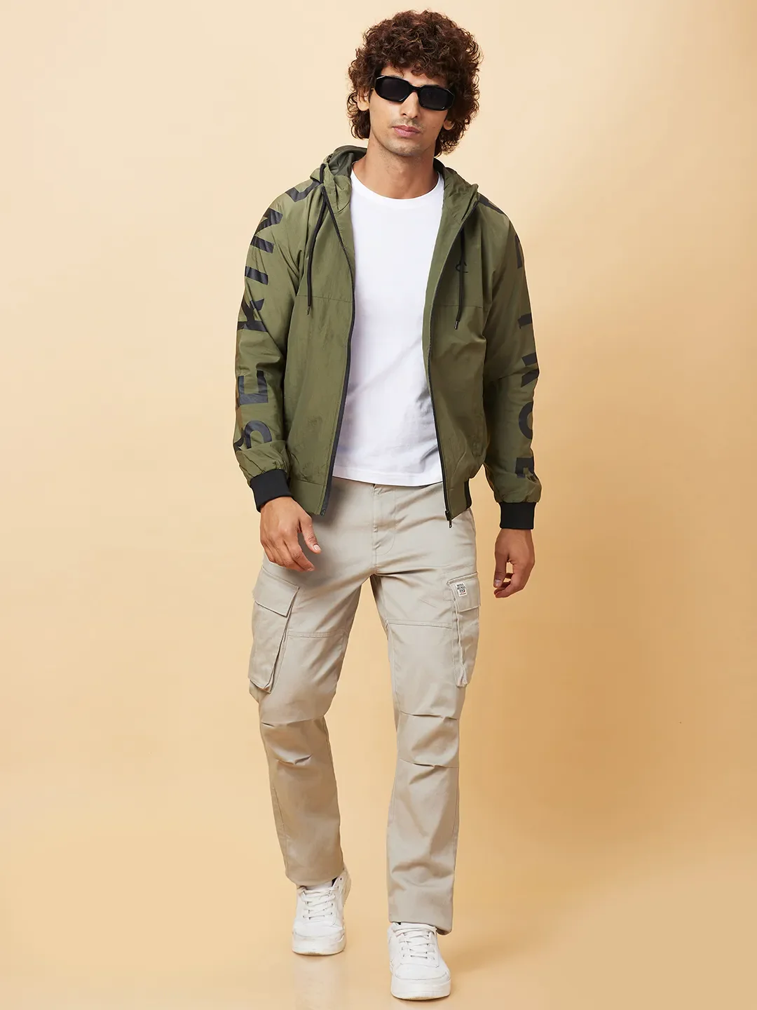 Green Regular Fit Long Sleeves Men's Jacket by Being Human Clothing - Image 6