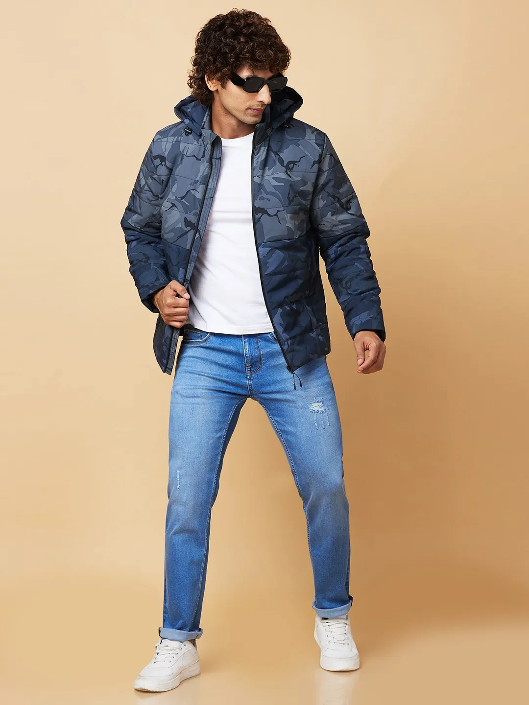 Grey Regular Fit Men's Jacket by Being Human Clothing - Image 6