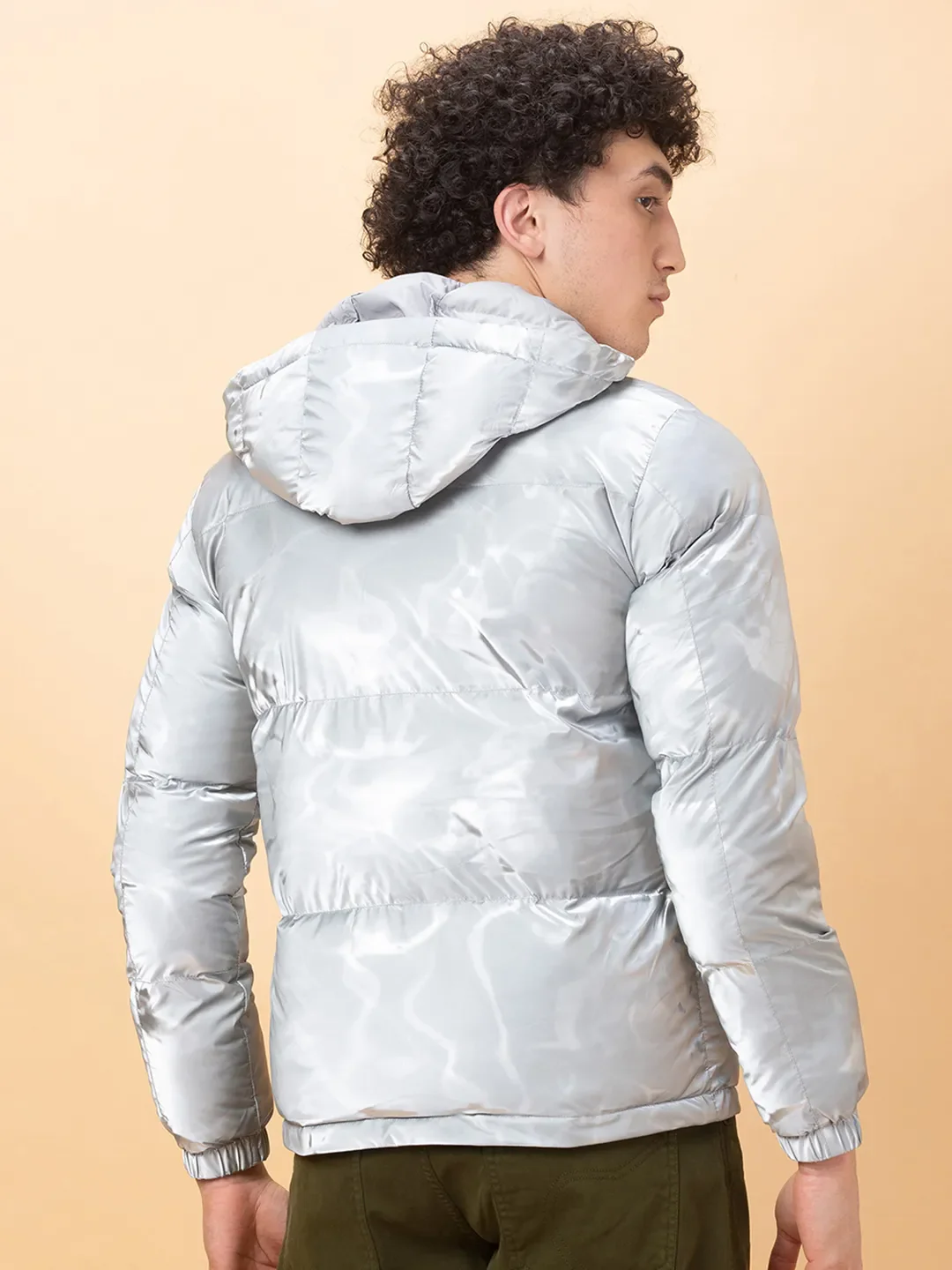 Metalic Regular Fit Men's Jacket by Being Human Clothing - Image 3