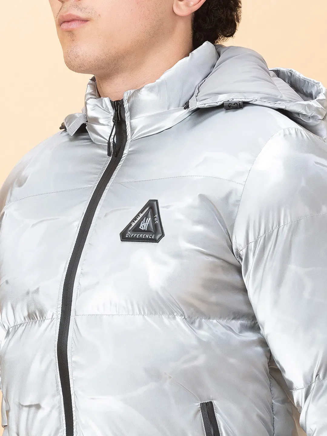 Metalic Regular Fit Men's Jacket by Being Human Clothing - Image 5