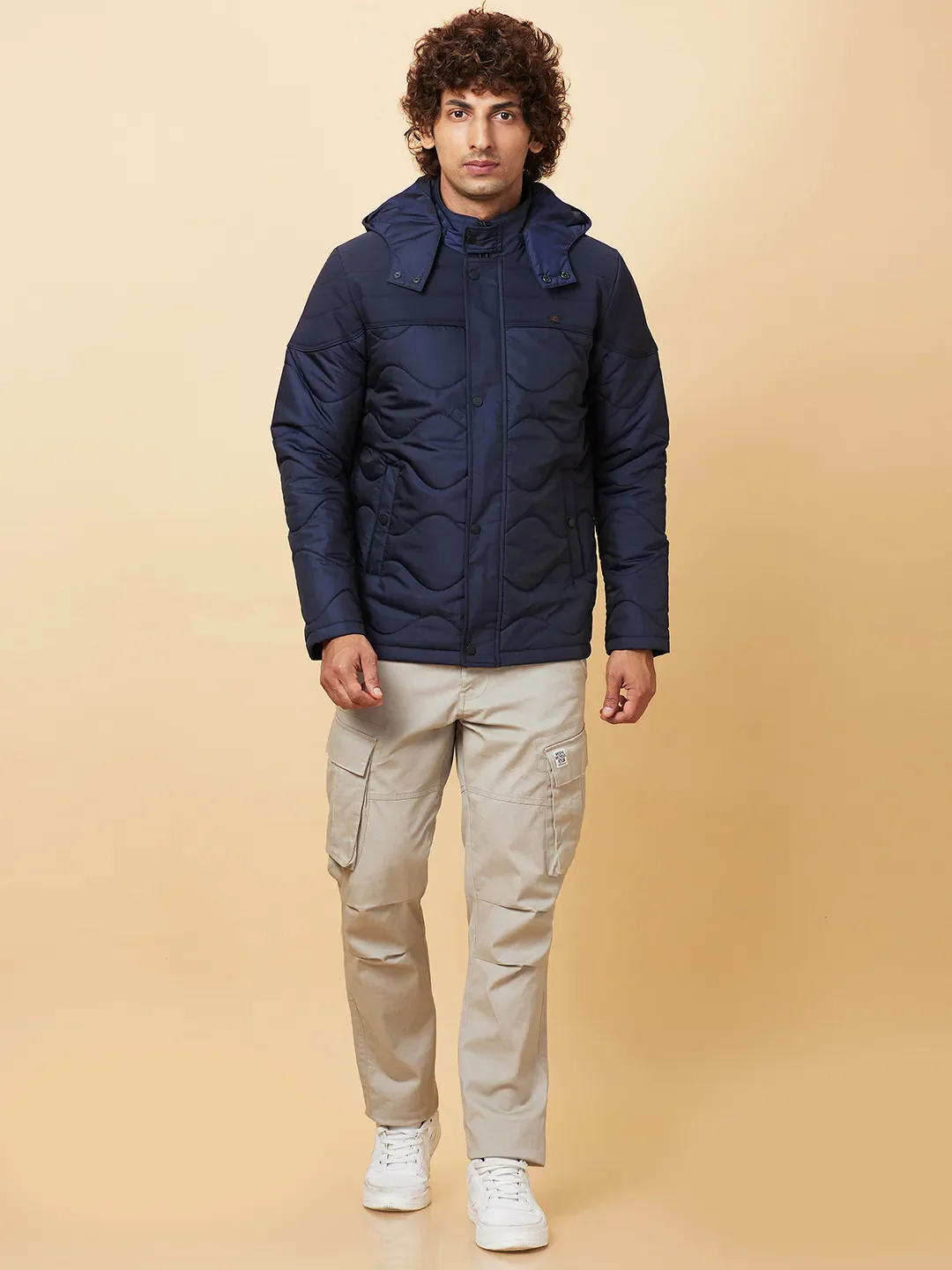 Blue Regular Fit Long Sleeves Men's Jacket by Being Human Clothing - Image 2