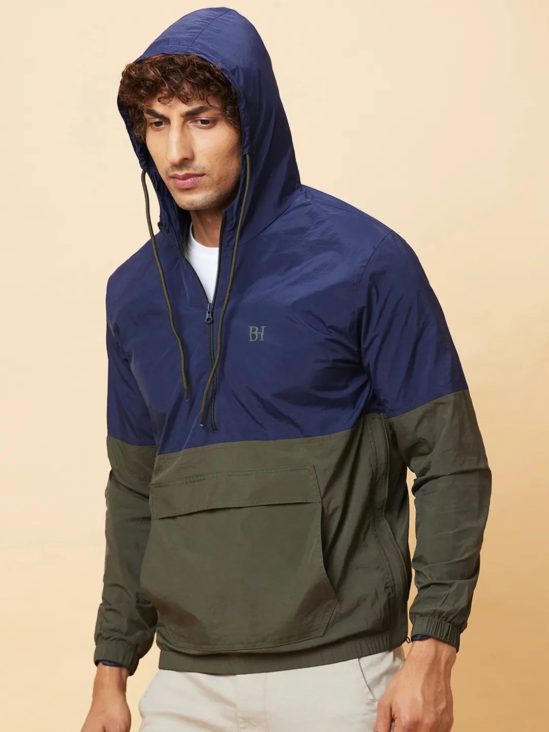 Blue Regular Fit Long Sleeves Men's Jacket by Being Human Clothing - Image 4