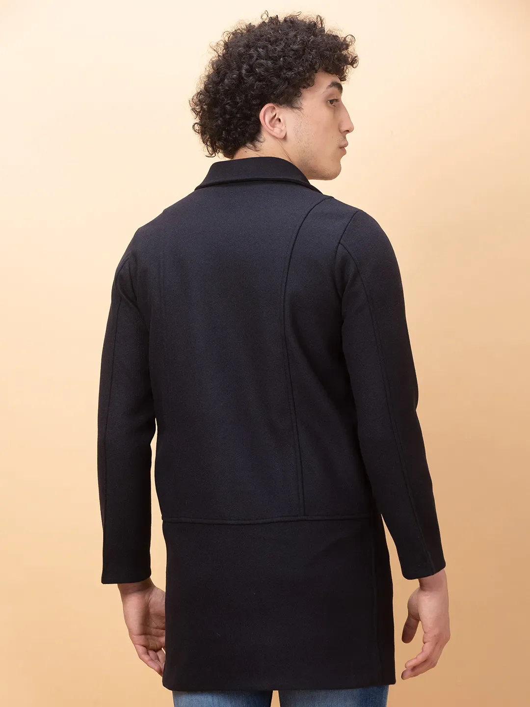 Blue Regular Fit Long Sleeves Men's Jacket by Being Human Clothing - Image 3