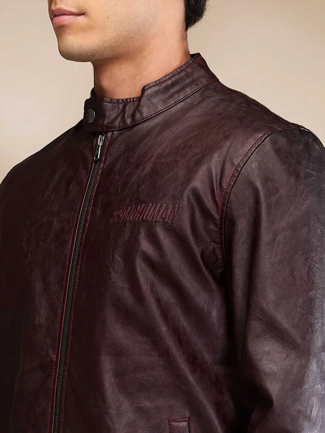 Red Regular Fit Long Sleeves Men's Jacket by Being Human Clothing - Image 5