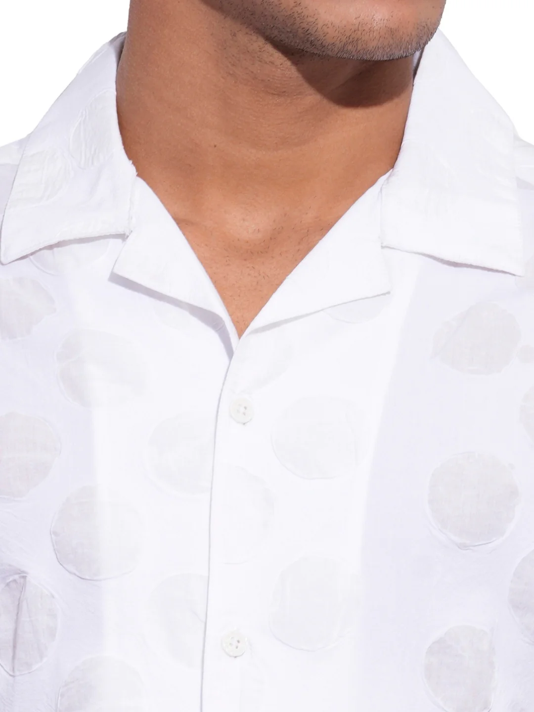 Beige Regular Fit Regular Collar Men's Shirt by Being Human Clothing - Image 4