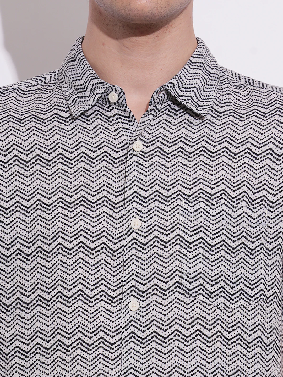 Black Regular Fit Regular Collar Men's Shirt by Being Human Clothing - Image 4