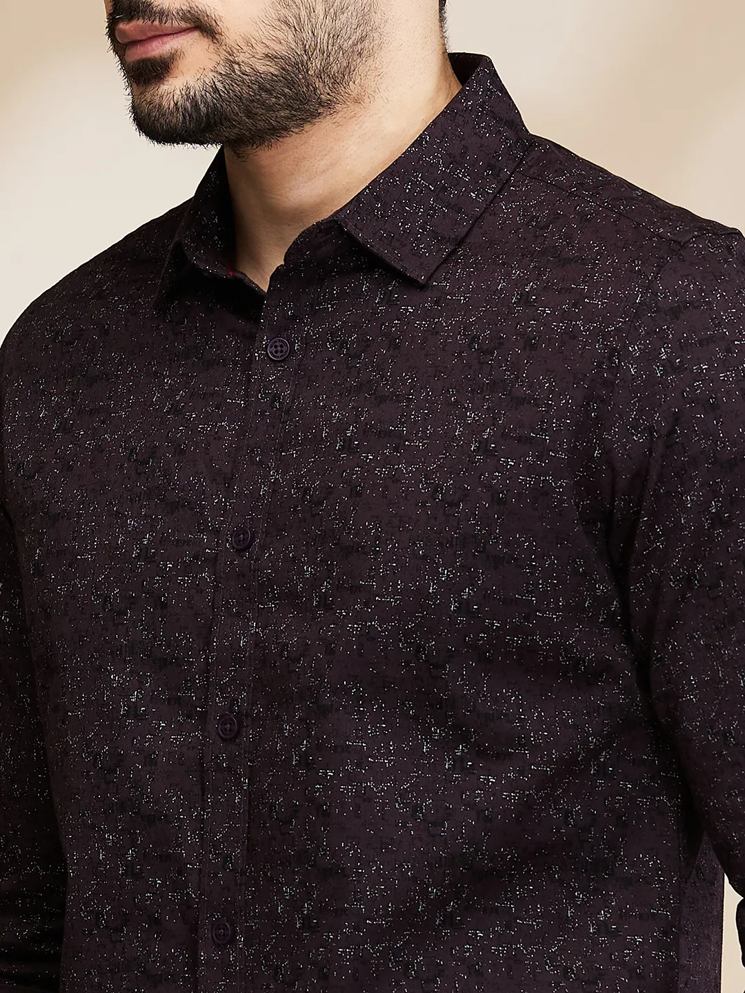 Coffee Slim Fit Regular Collar Men's Shirt by Being Human Clothing - Image 5