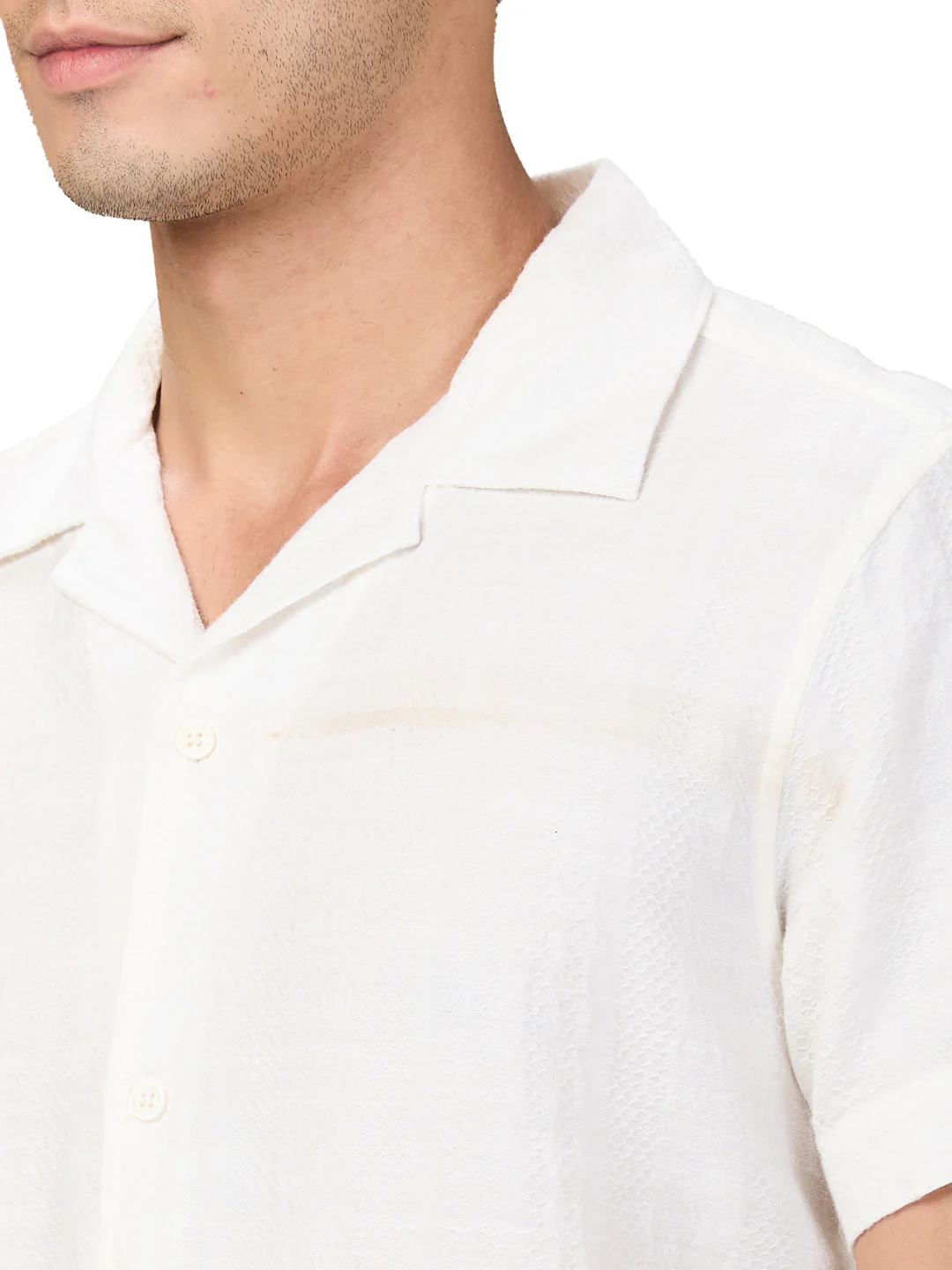 Beige Regular Fit Regular Collar Men's Shirt by Being Human Clothing - Image 4