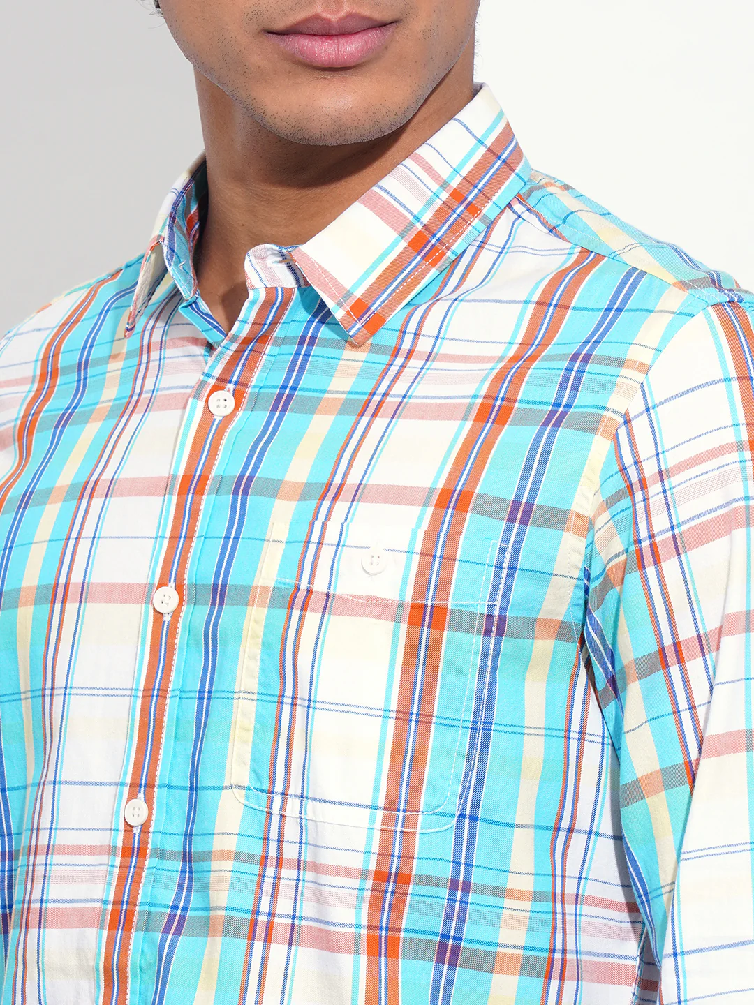 Mustard Regular Fit Regular Collar Men's Shirt by Being Human Clothing - Image 4