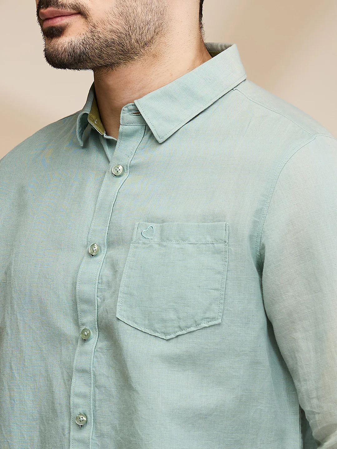 Pista Slim Fit Regular Collar Men's Shirt by Being Human Clothing - Image 5