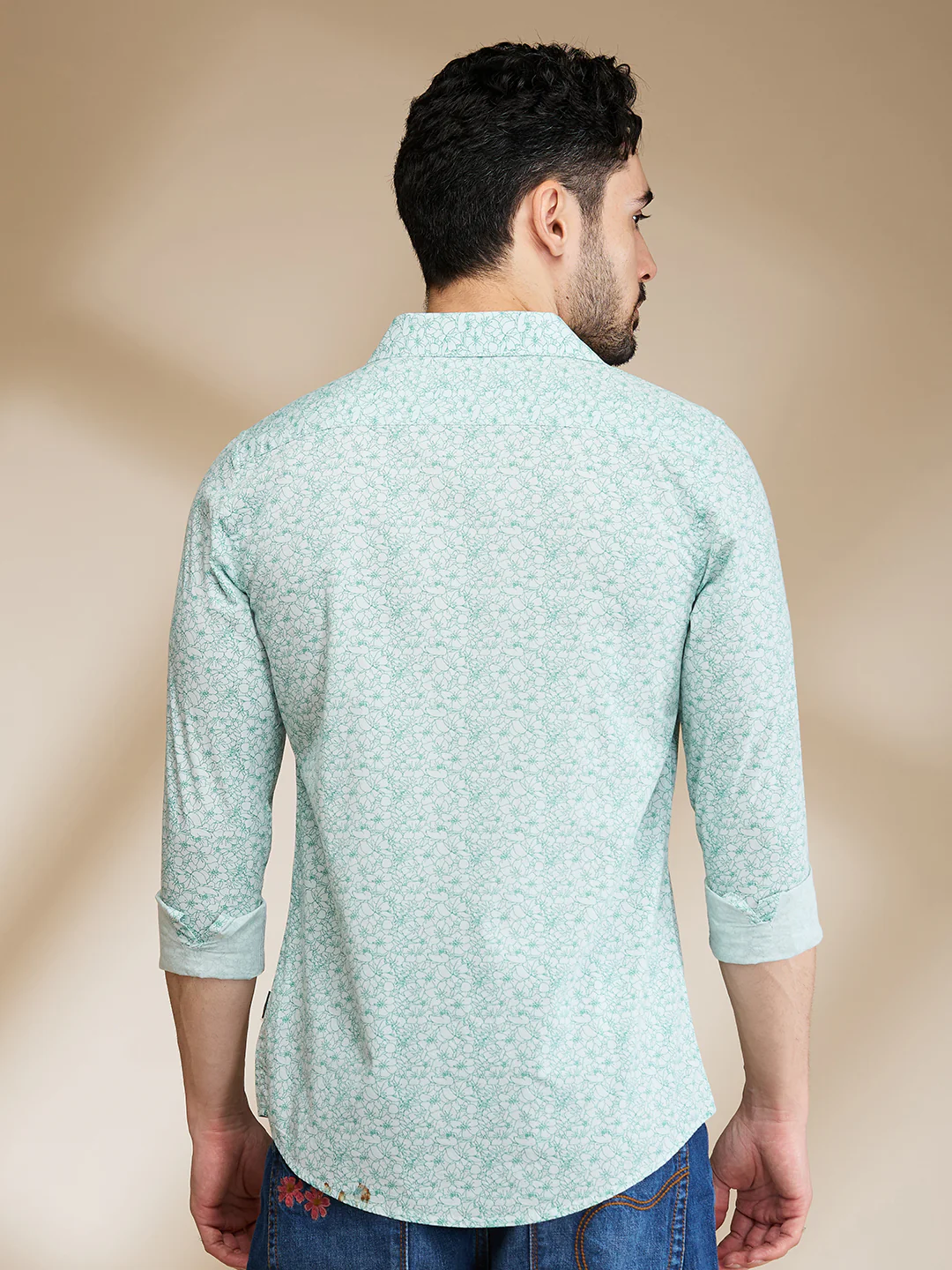 Pista Slim Fit Regular Collar Men's Shirt by Being Human Clothing - Image 3