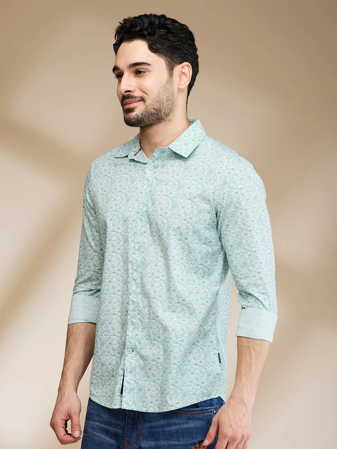 Pista Slim Fit Regular Collar Men's Shirt by Being Human Clothing - Image 4