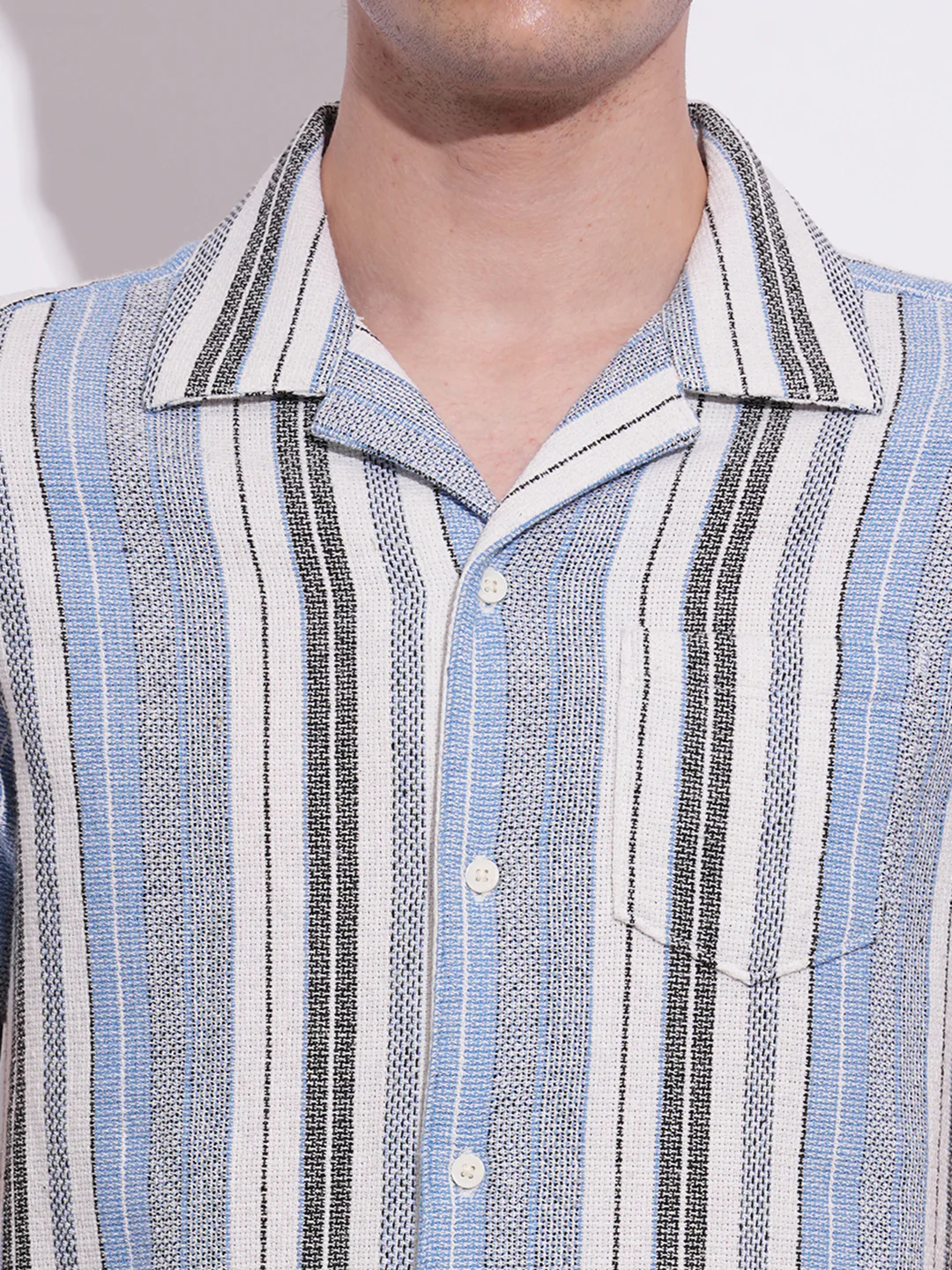 White Regular Fit Regular Collar Men's Shirt by Being Human Clothing - Image 4