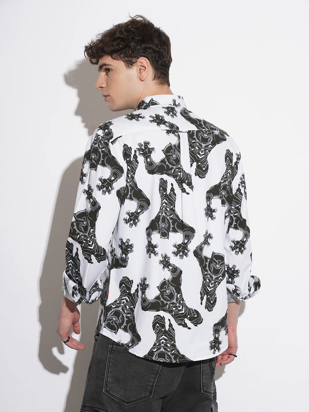 White Comfort Fit Regular Collar Men's Shirt by Being Human Clothing - Image 3